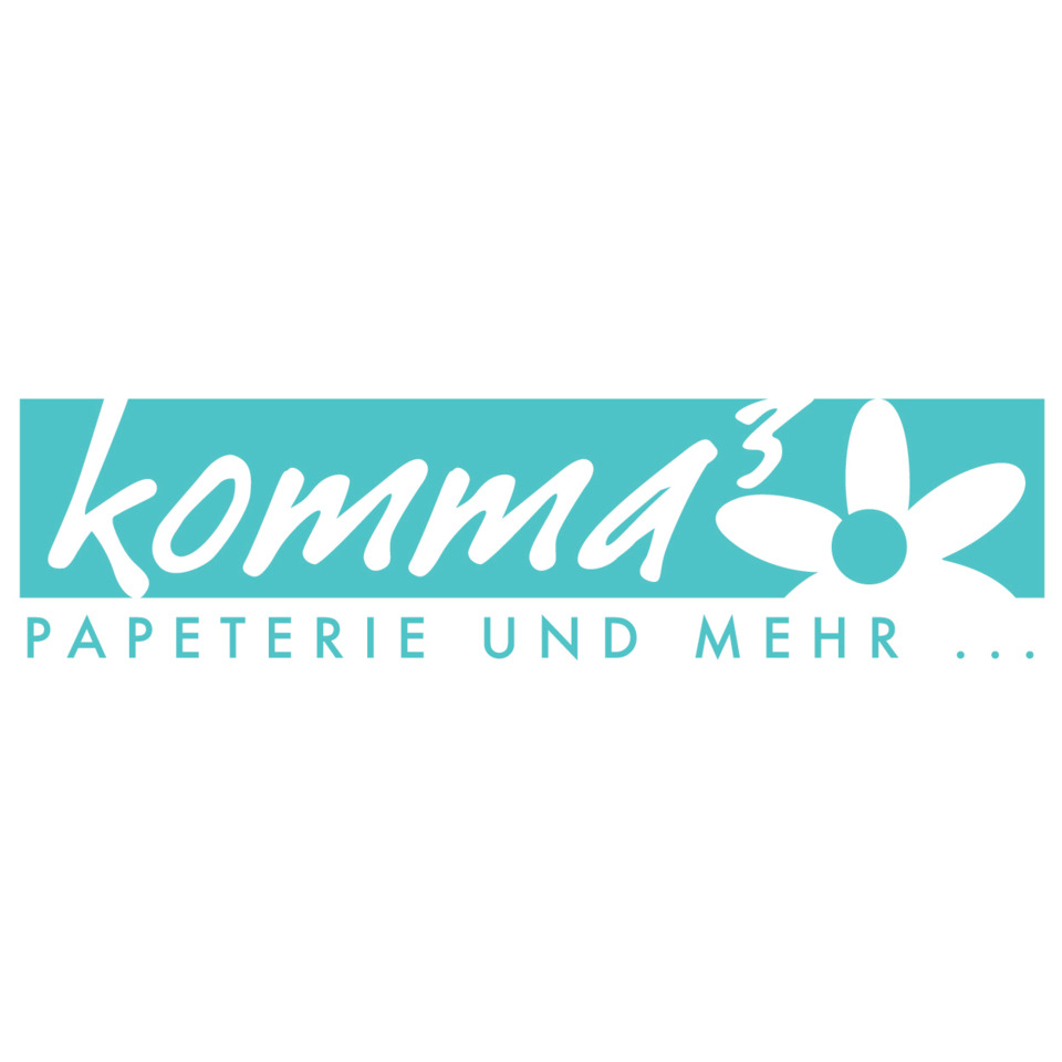 Papeterie, Logo, Blume, Türkis, Markenlogo