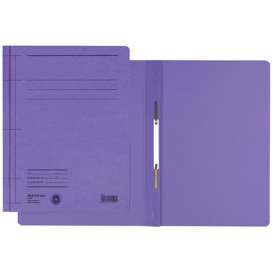 Ordner, Spiralbindung, A4, violett, Locherlose Mappe