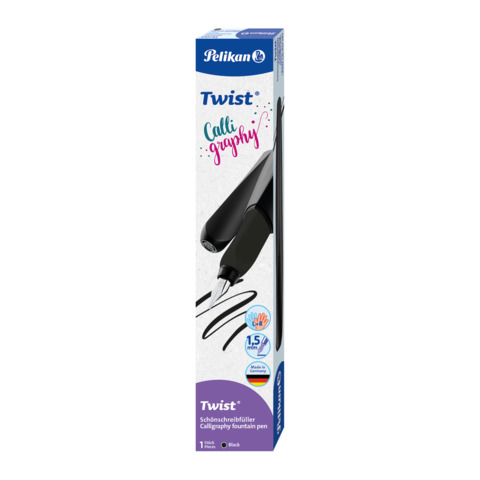 Calligraphiefüller Twist, 1,5mm, schwarz  ~ PELIKAN 300009994