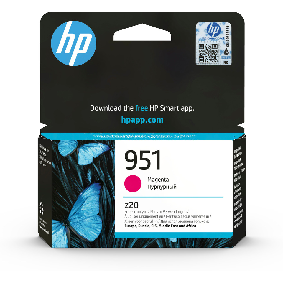 HP Tintenpatrone, Magenta Tinte, Patrone 951, Z20 Kompatibilität, CMYK Magenta