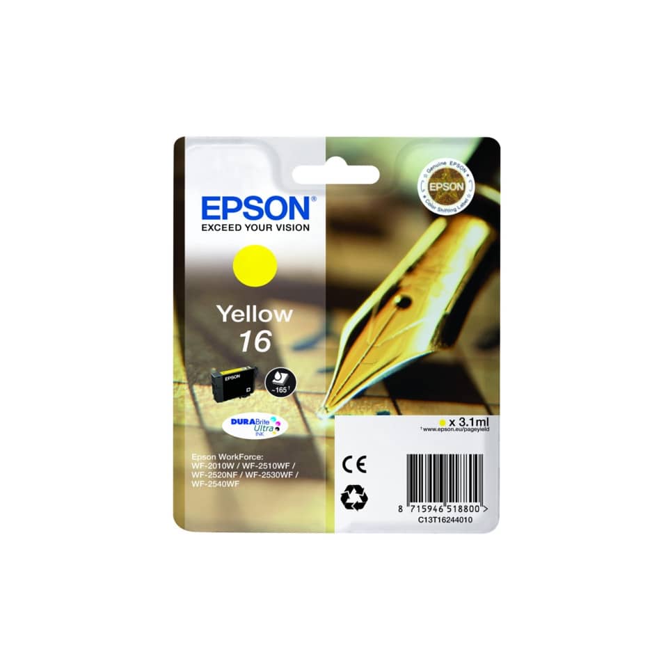 Tintenpatrone, Gelb, 16, DURAbrite, EPSON
