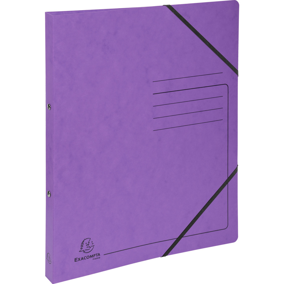 Notizbuch, Lila, Gummibord, Ringordner, Tasche