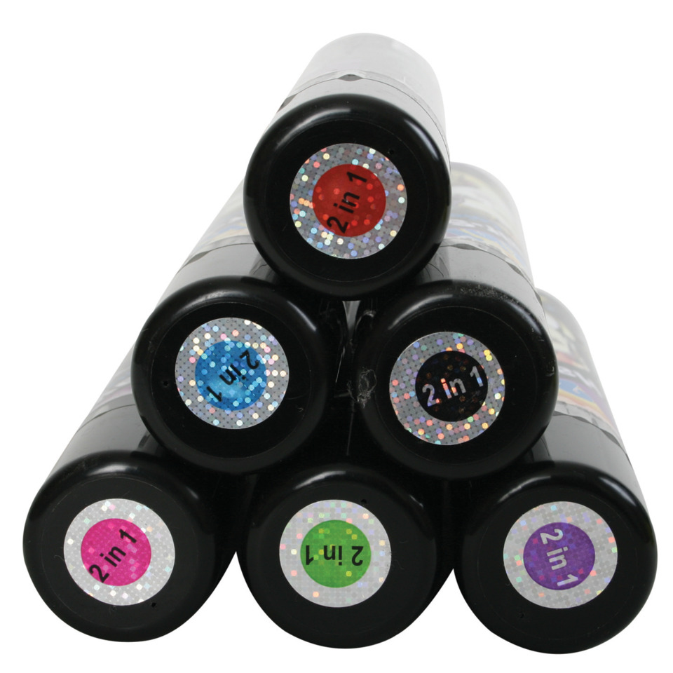 marker, glitter, tubes, colorful, packaging
