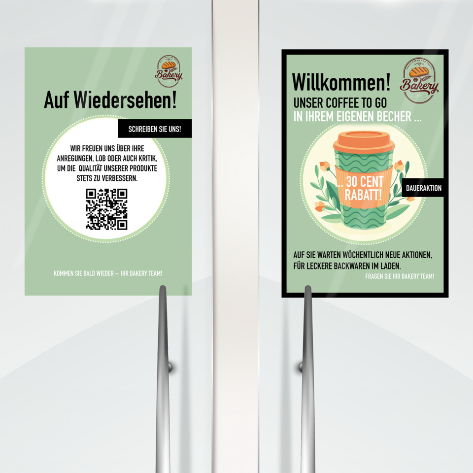 Poster, Werbung, Bakery, Cafe, Getränke