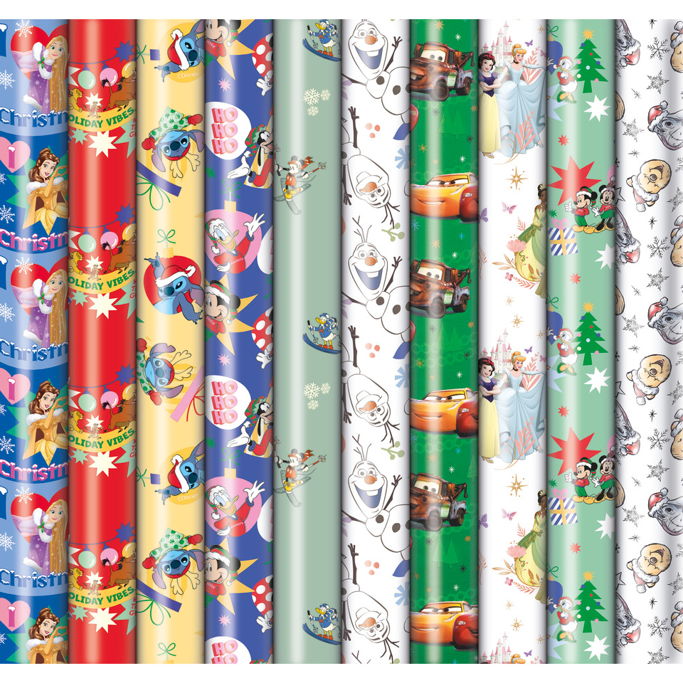 Weihnachten, Geschenkpapier, Disney, Cars, Frozen