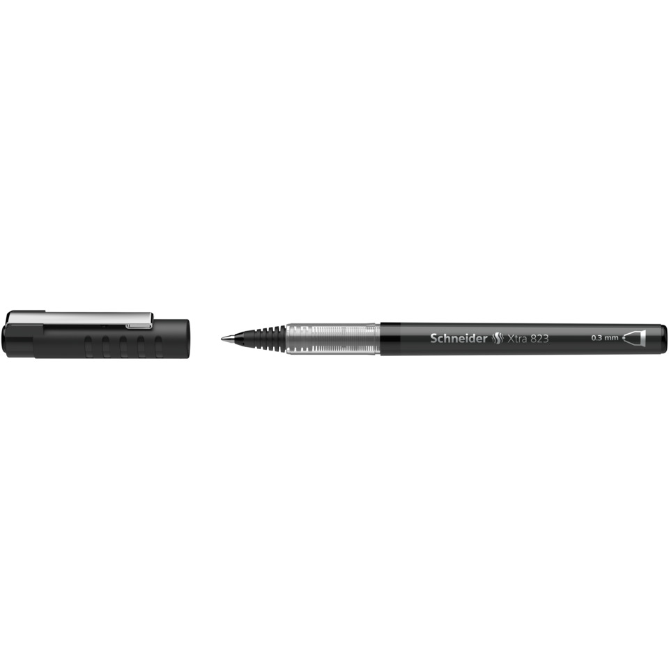 Tintenroller Xtra 823, Konusspitze aus Edelstahl, 0,3 mm, schwarz SCHNEIDER SN8231 Stift