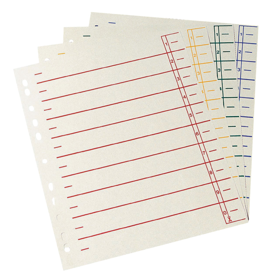 Kartenhülle, Notizpapier, Liniertes Papier, Kassenrolle, Bögen