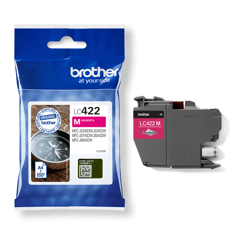 Tintenpatrone, LC422M, Magenta, Brother, Kassette, Tintenpatrone, LC422, Magenta, Printerpatrone, Brother
