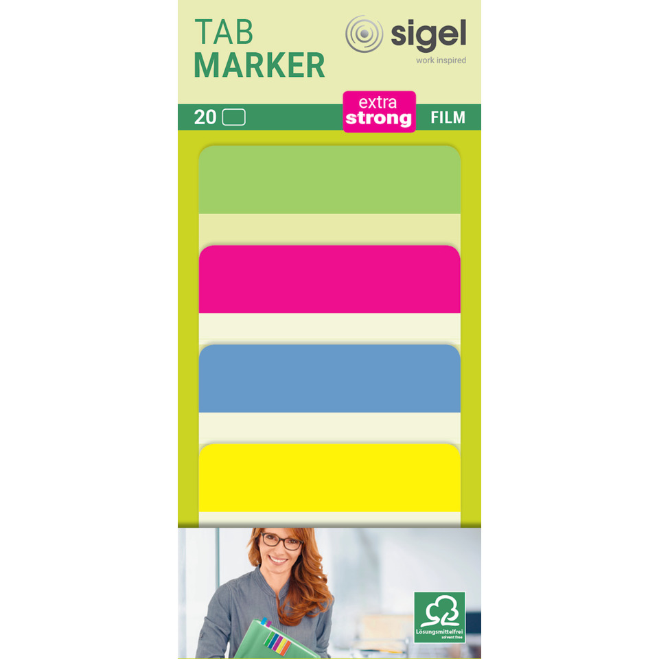 Post-it Stil Klebepunkte, farbige Markierungen, leuchtende Farben, Haftnotizen, wiederverwendbare Tabs