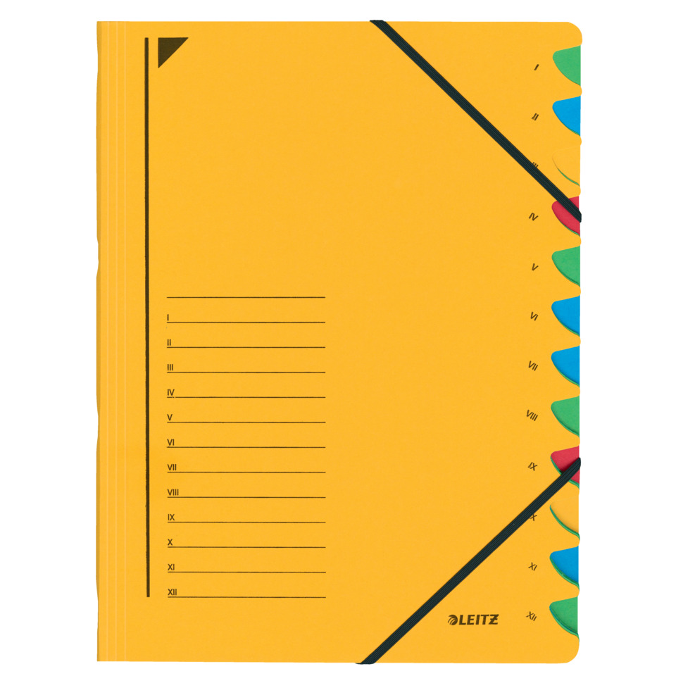 Notizbuch, Leder, Dimensional, gelb, Lineatur