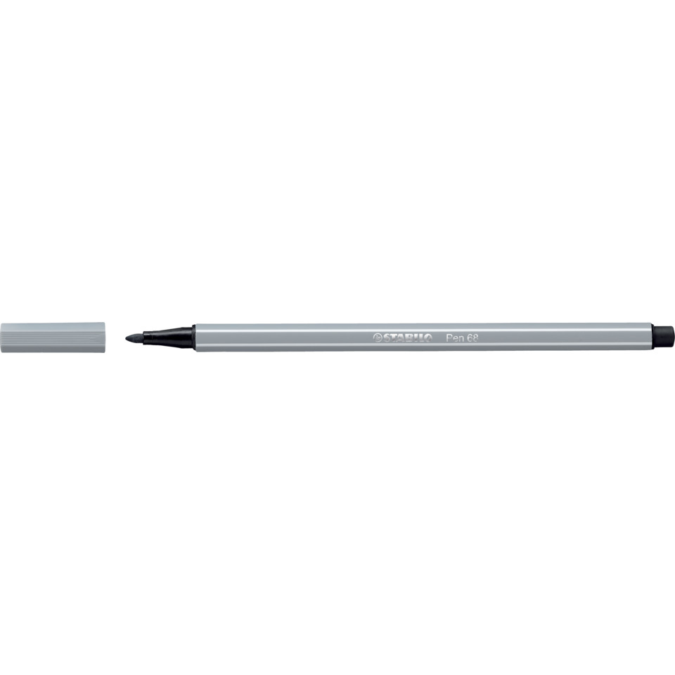 Marker, Pen, Fine tip, Gray, Cap included