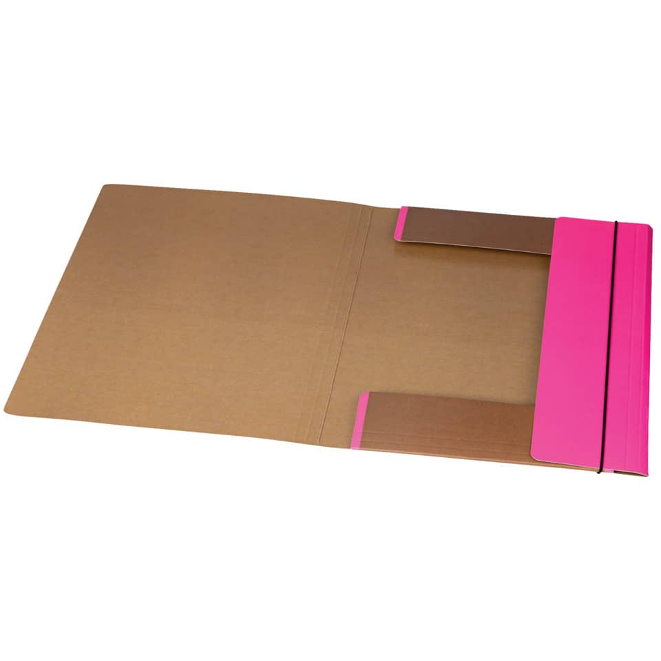Kartonschutz, Briefformat, faltbar, Karton, Pink