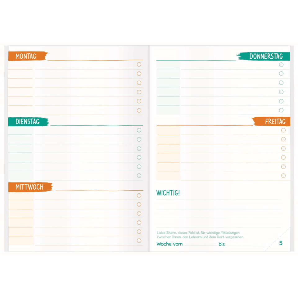 wochenplan, notizblock, kalender, gewichte, dina4-querformat