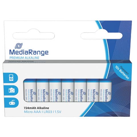 Batterie Alkali-Mangan, LR03/AAA/Micro, 10 Stück MEDIARANGE MRBAT102