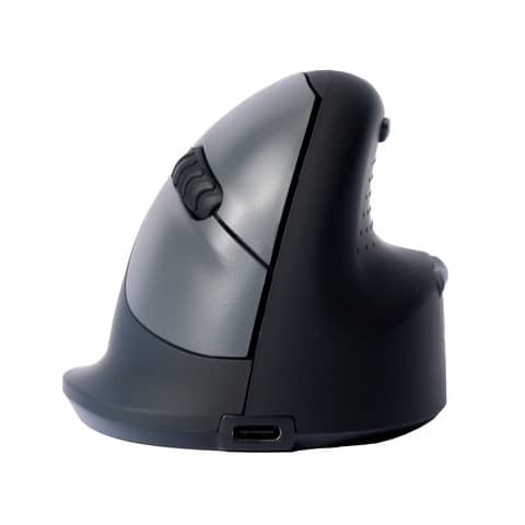 Maus, rechtshändig, 5 Tasten, kabellos, USB, Größe S, schwarz  ~ R-Go Tools RGOHBRSWLBL