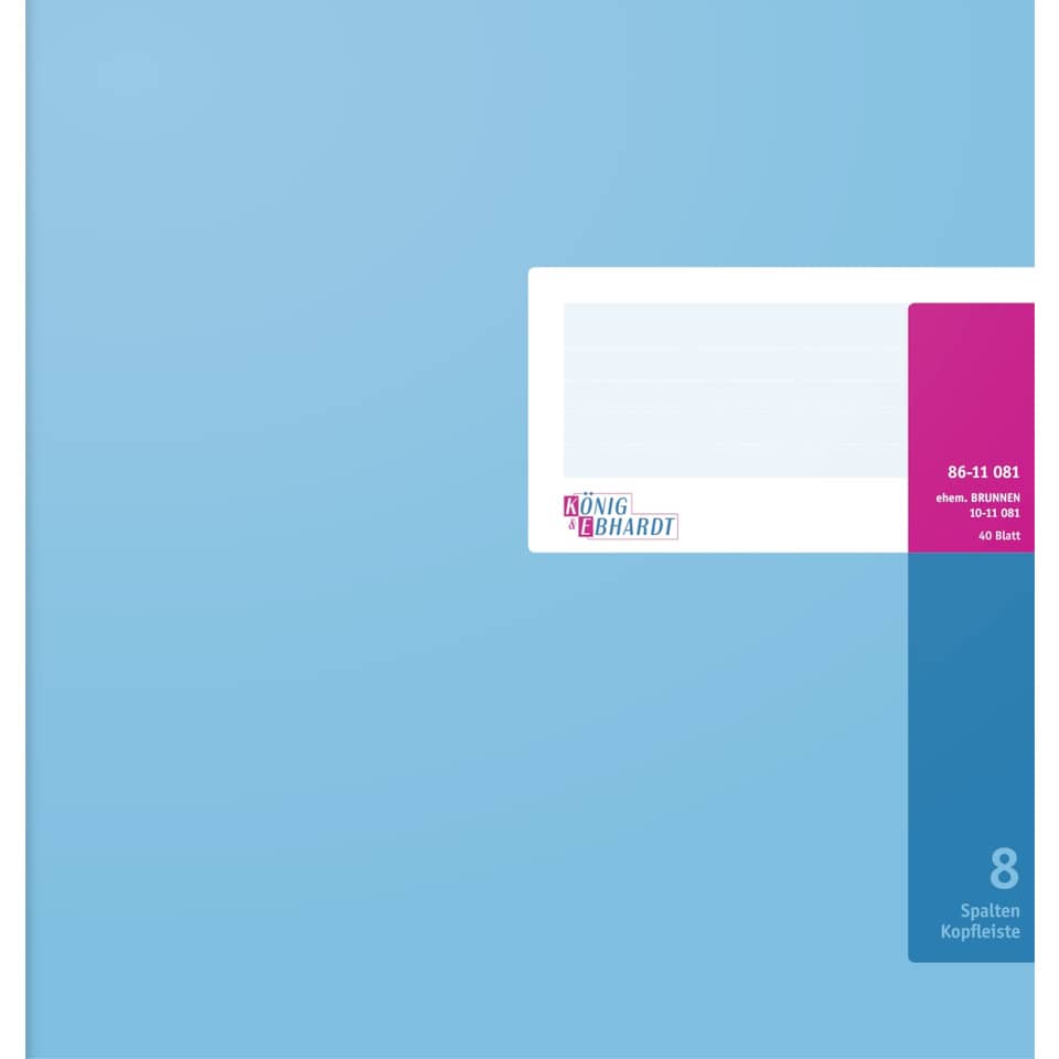 Notizblock, Kopfleiste, A4, 80 Blatt, König & Ebhardt