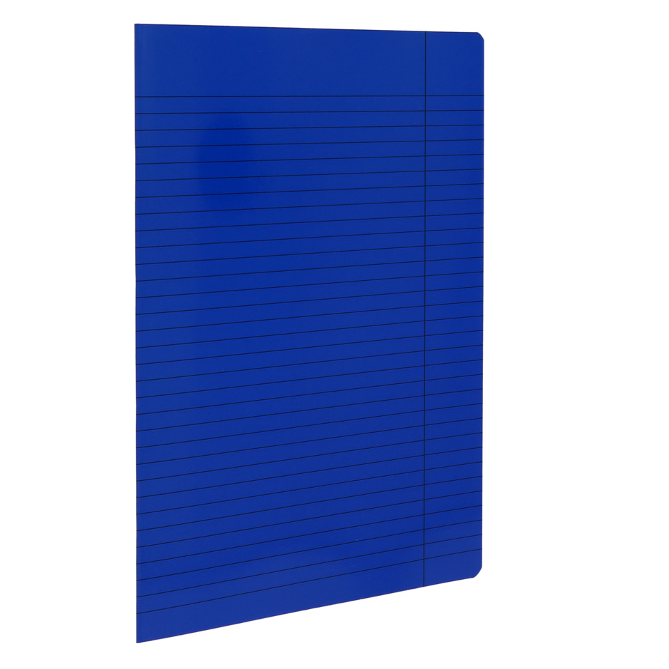 Notebook, Blue, Ridge pattern, Tape-bound, Slim