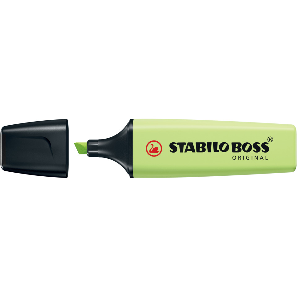 Highlighter, Marker, Fluoreszierend-grün, Filzstift, Stabilo Boss, Highlighter, Marker, Fluorescent, Neon grün, Stabilo Boss