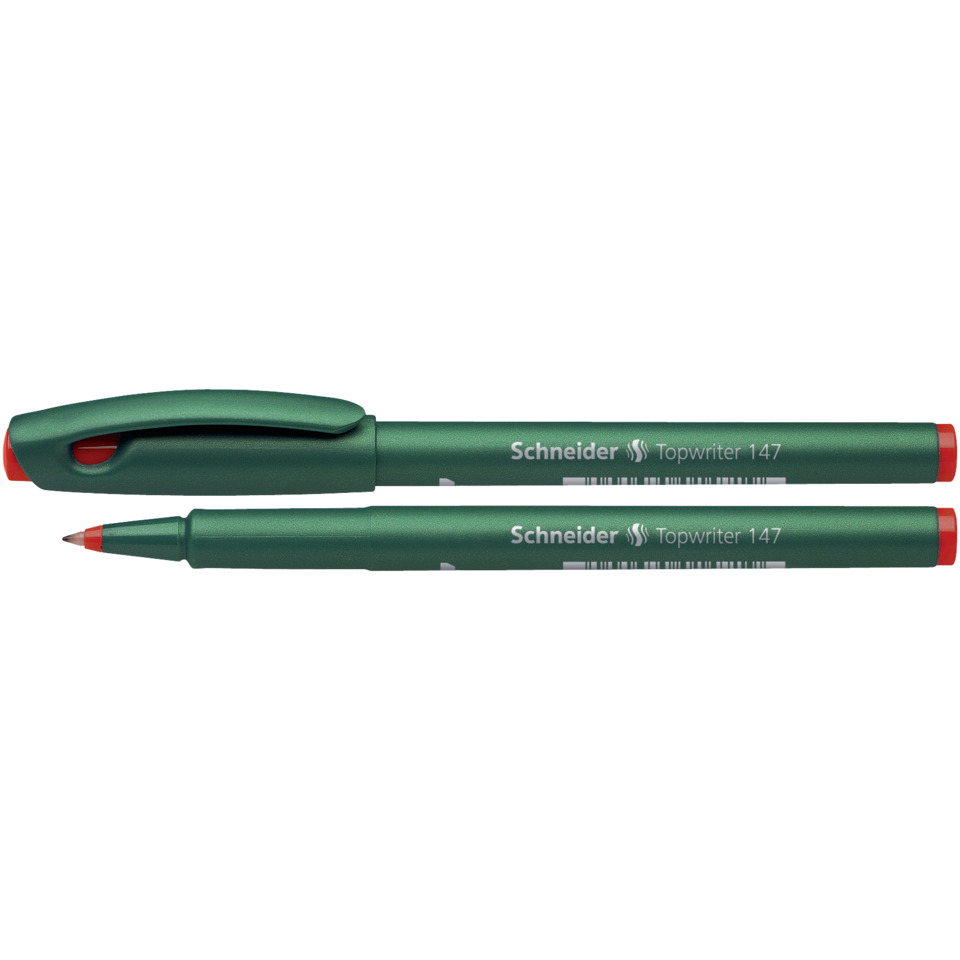 Marker, Stift, Grün, Rotkappe, Doppelspitze