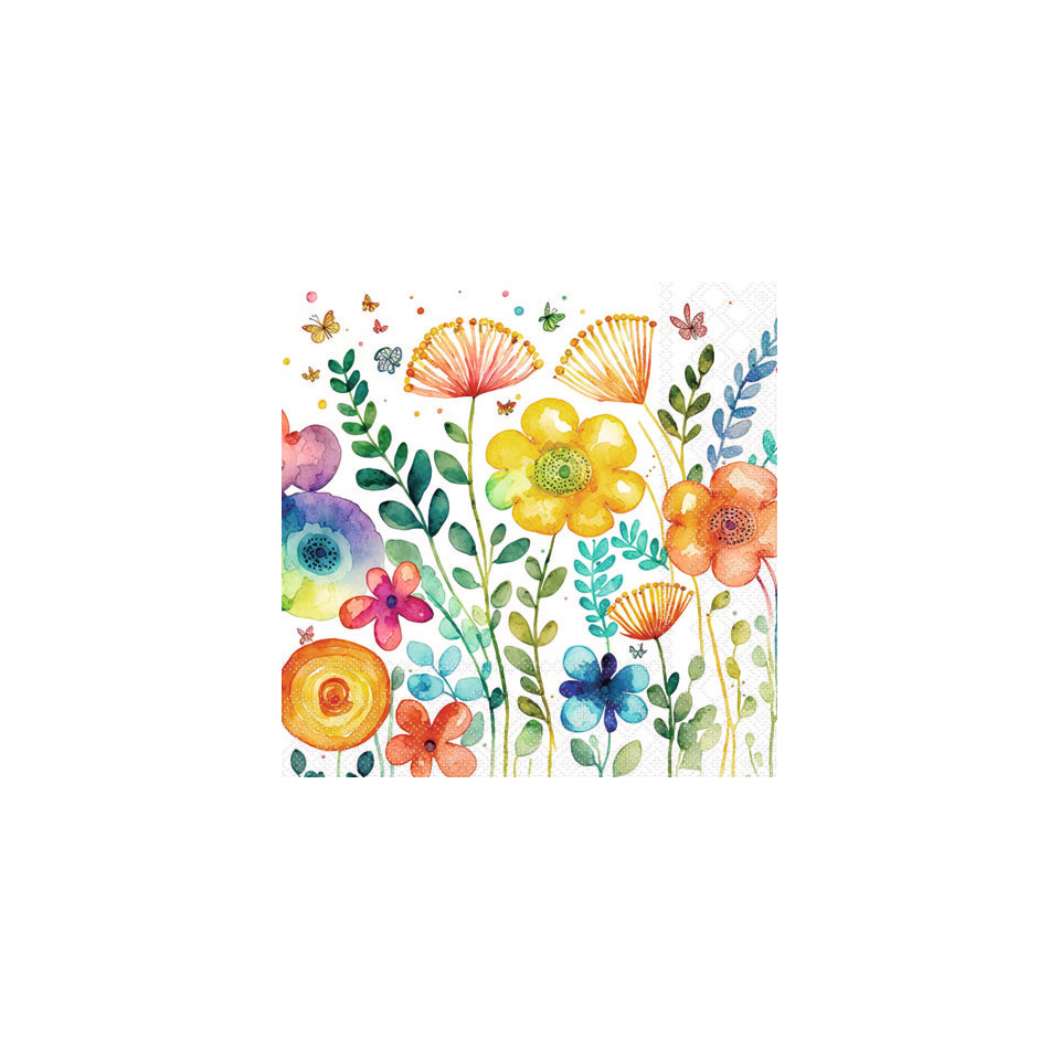 Blumen, Aquarell, Muster, Gemischte Blumen, Gartenmotiv