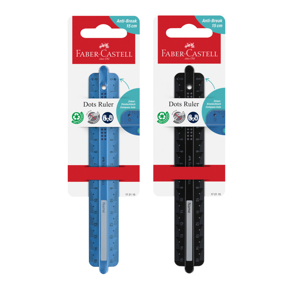 Dots Ruler, Ruler, Compasloch, Metrische Skala, Klapplineal