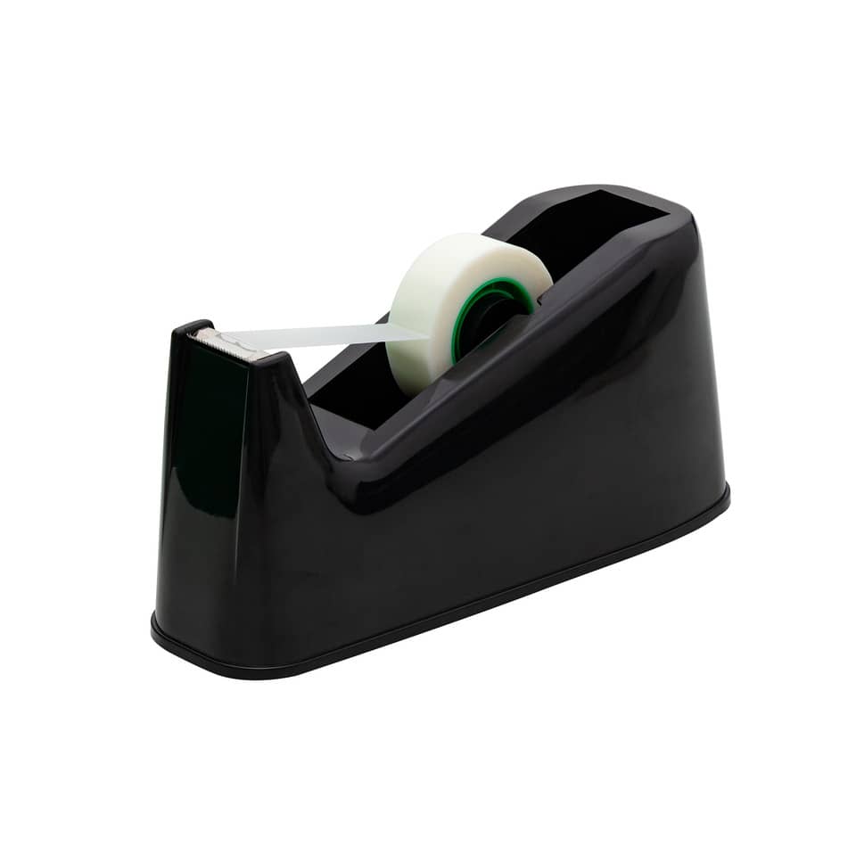 Klebebandspender, Klebeband, Schwarz, Abroller, Transparentes Klebeband