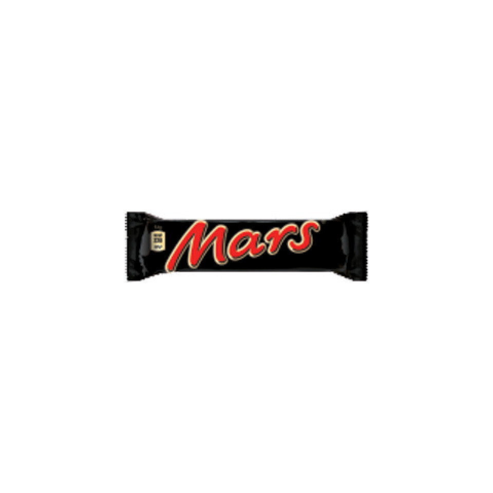 Mars, Schokoriegel, Kleinstpack, Schwarz, Rote Schrift