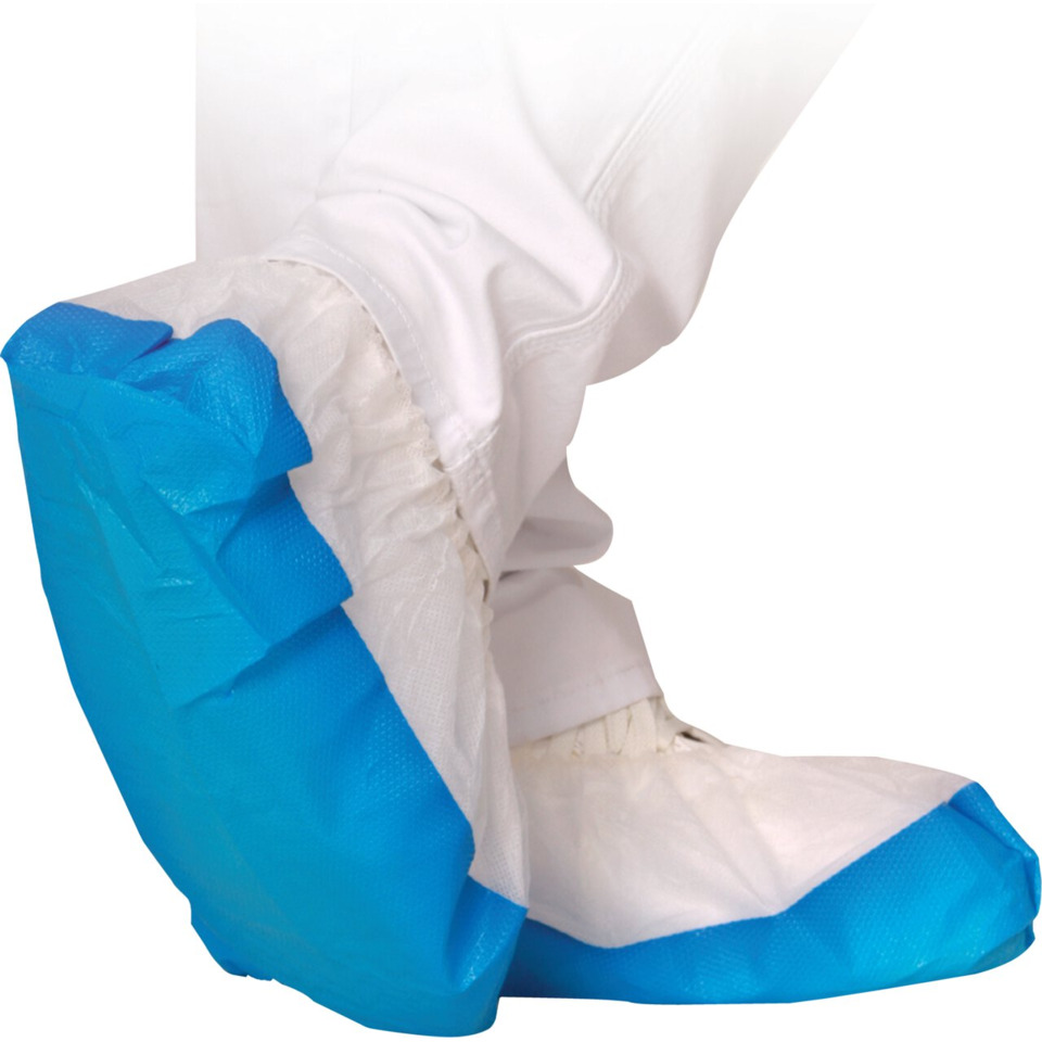 Geh-/Schuhüberzug, Schuhbezug, Kunststoff, Blau, Einweg