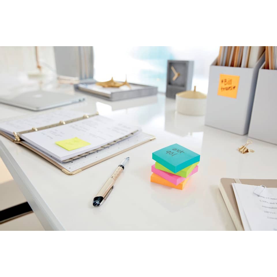 Schreibtisch, Notizblöcke, Post-it, Bunte Post-its, Schreibtischzubehör
