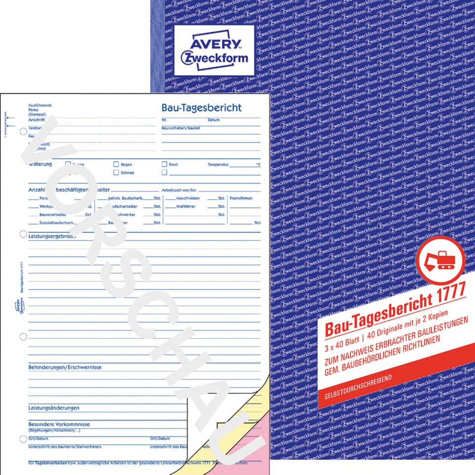 Bauplan, Formular, Dokument, Avery, Tagesbericht