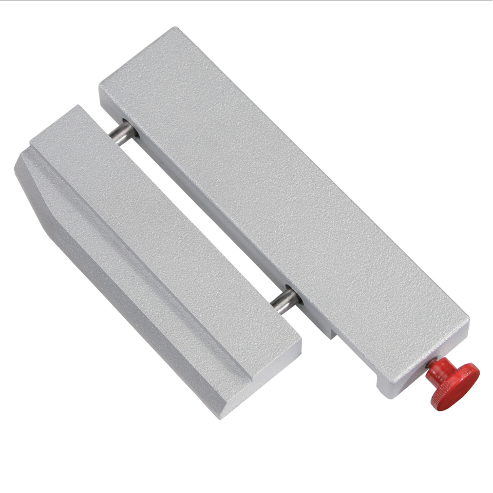 Metallklemme, Schraubzwinge, Schlitzeinstellbar, Verstellbar, roter Knopf