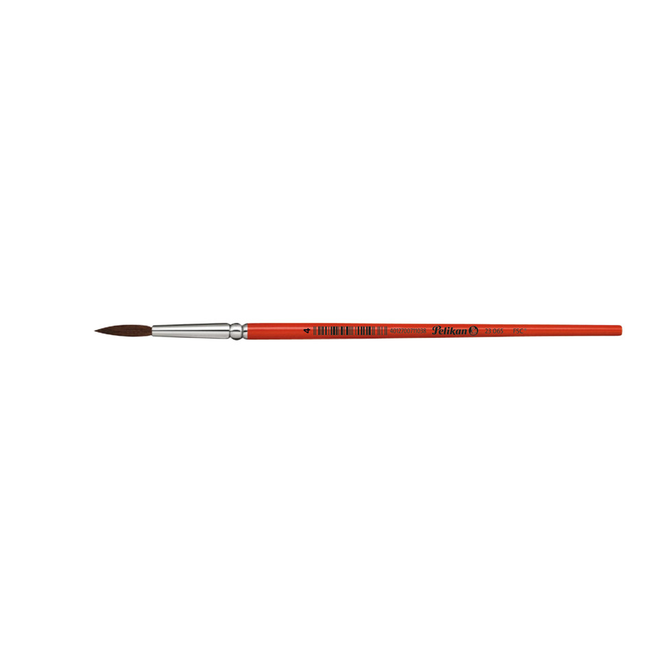 Pinsel, Kunstpinsel, Roter Griffel, Flachpinsel, Acrylpinsel