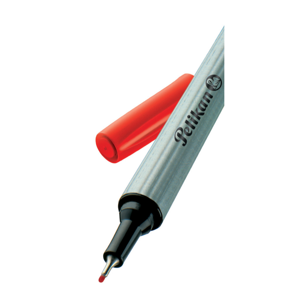 Stift, Marker, Feinspitze, Metallic, Rot, Stift, Filzstift, Marker, Kunststoffkappe, Spitze