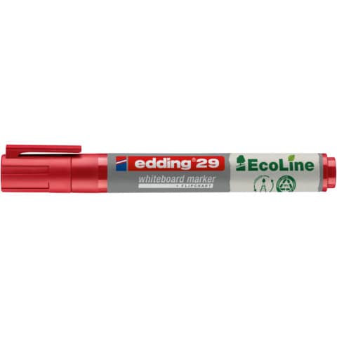 Whiteboardmarker EcoLine, 1,5-5mm, Keilspitze, rot EDDING 29-002