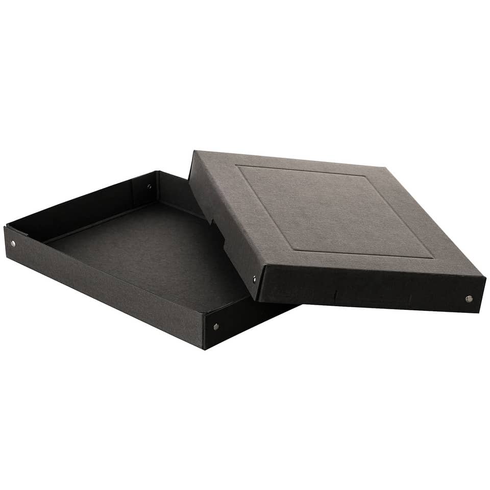 Schachtel, Aufbewahrung, Faltbare Box, Schwarz, Halterungslasche