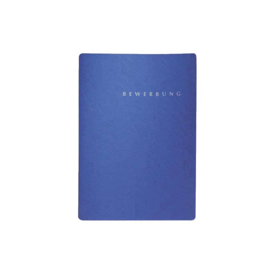 Notizbuch, A5, Kunstleder, blau, Deckblatt