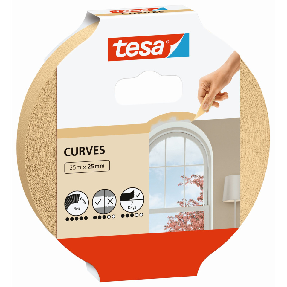 curves, roll, tape, bandage?, window-curtain?