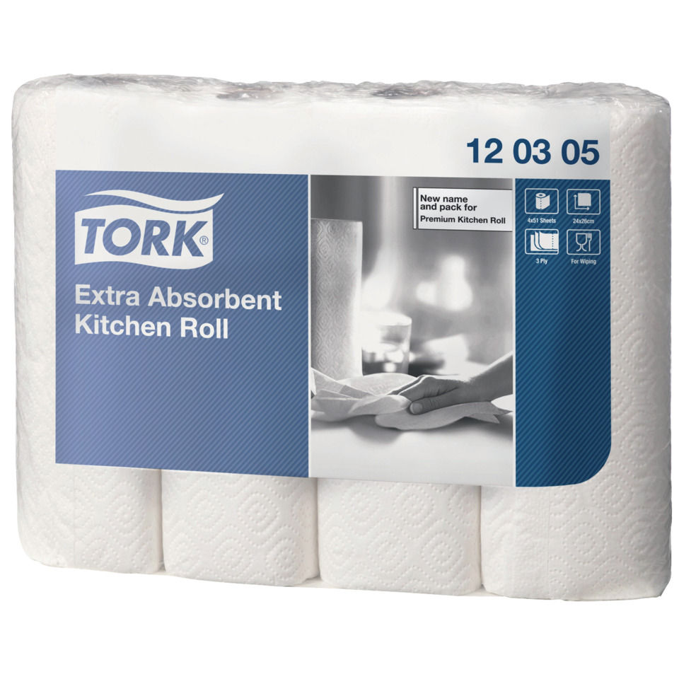 Küchenrolle, Extra absorbent, Küchenpapier, Rollen, 4erPack