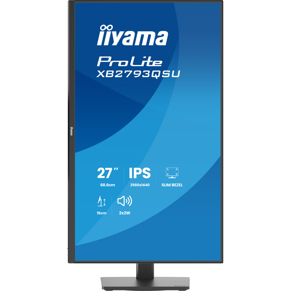 27 Zoll, IPS-Display, Slim-Bezel, Monitorständer, Bildschirmgröße 27"