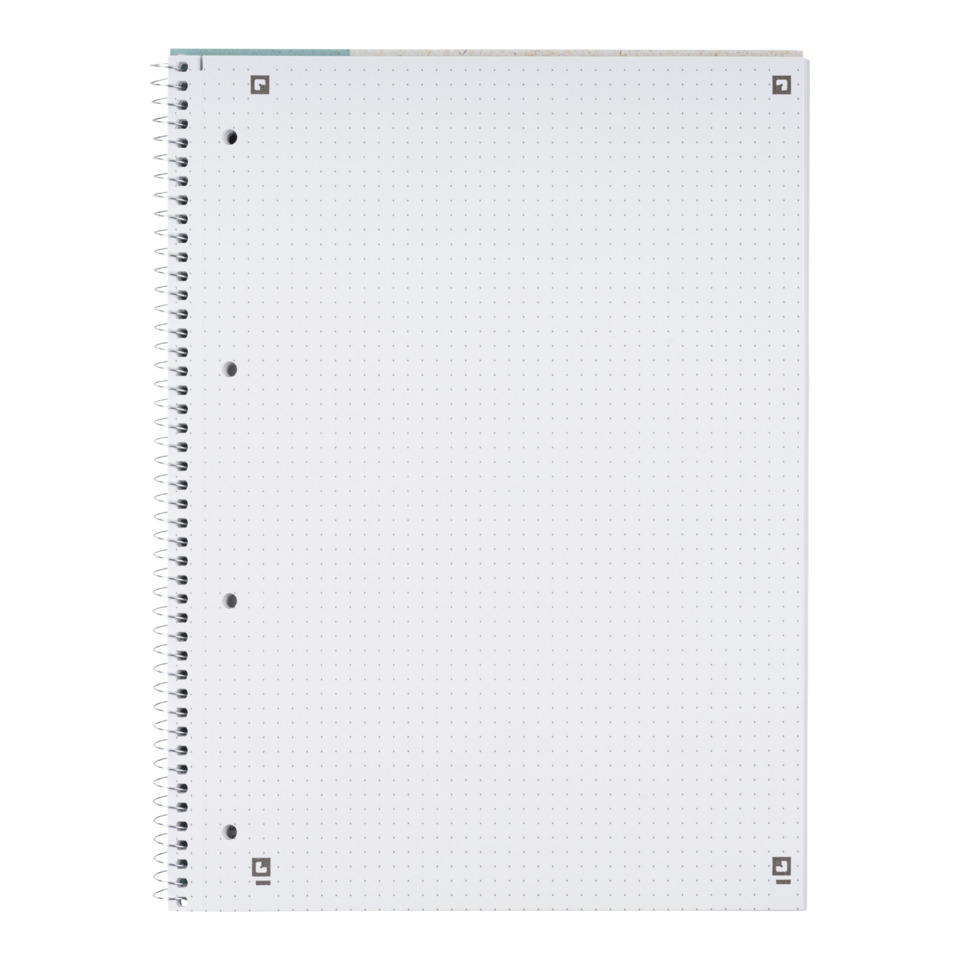 notebook, spiral-bound, Gitterloch, weiße Deckel, Punktgitter