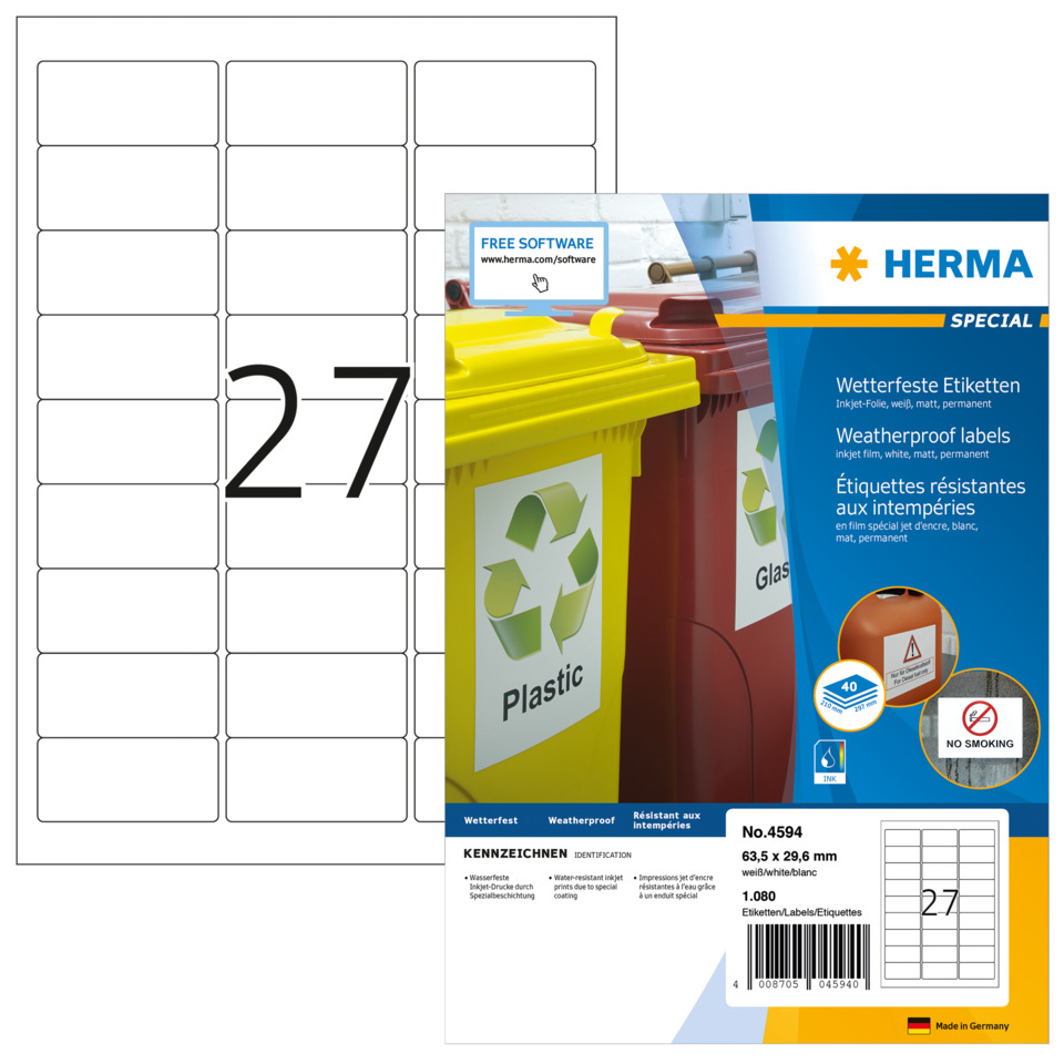 Wartungsetiketten, Recycling, Etiketten, Papieretikett, Schrottetikett