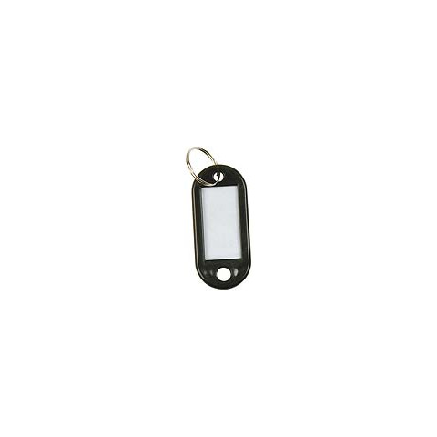 Schlüsselanhänger, 10 Stück, schwarz Q-CONNECT KF10875