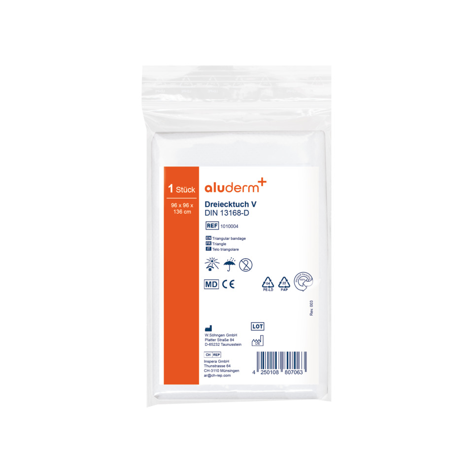 Dreieckstuch, Verband, Medizinischer Verband, DIN 13168-D, Eine Einheit