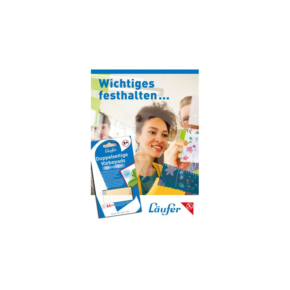 Klebepads, Doppelseitig, Klebepads, Bürobedarf, Anwendung im Büro