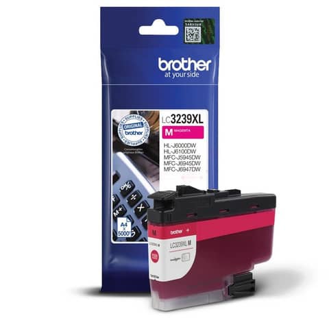 Inkjetpatrone, 5.000 Seiten, magenta BROTHER LC3239XLM