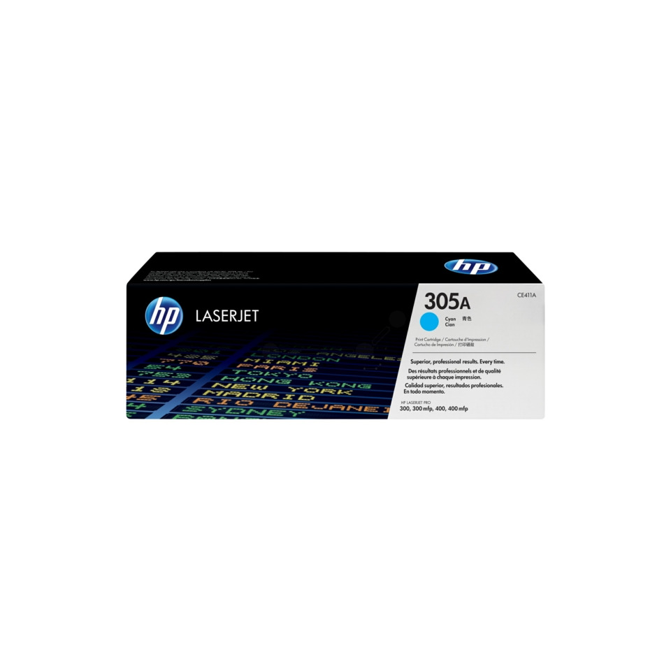 LasertJet Kartusche, Tintenpatrone, 305A, Cyan Kartusche, HP Verpackung