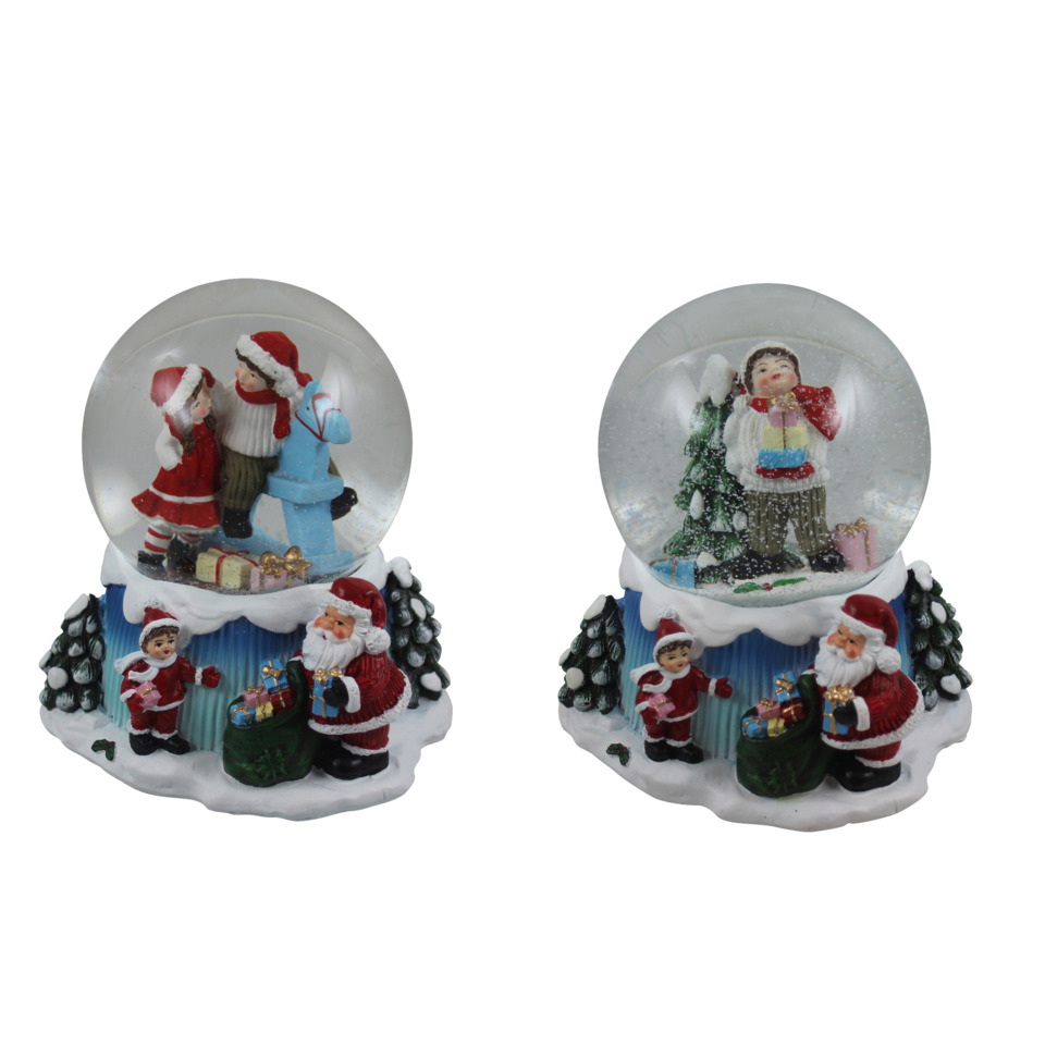 Schneekugel, Weihnachtsdeko, Santa Claus, Kinderfiguren, Nebelball