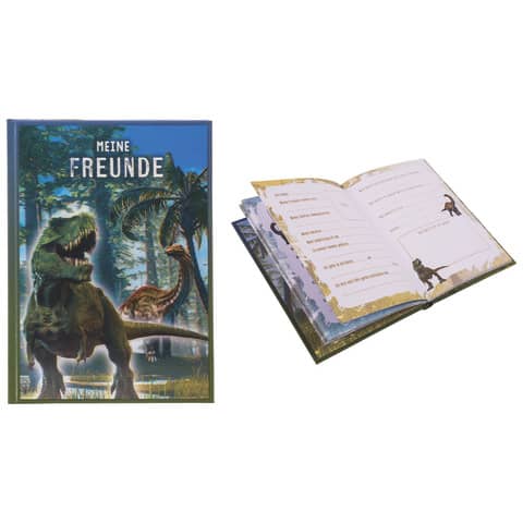 Freundebuch T-Rex 3D, A5 GOLDBUCH 43 078