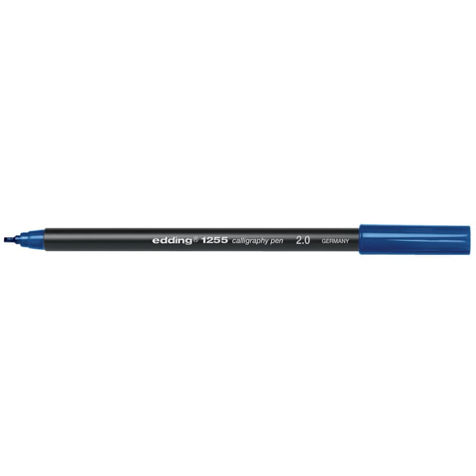 Kalligraphiestift, blauer Tint, Marker, Feine Spitze, 2,0 mm