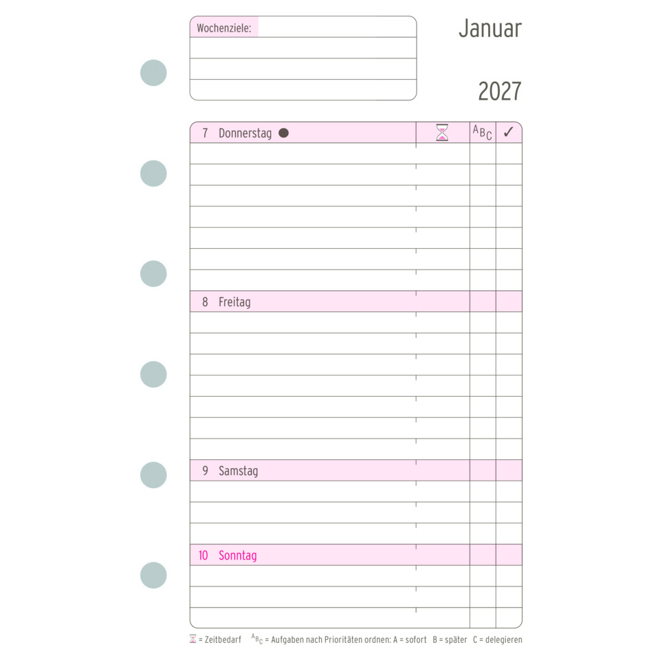 Planer, Kalender, Monat, Januar, 2027
